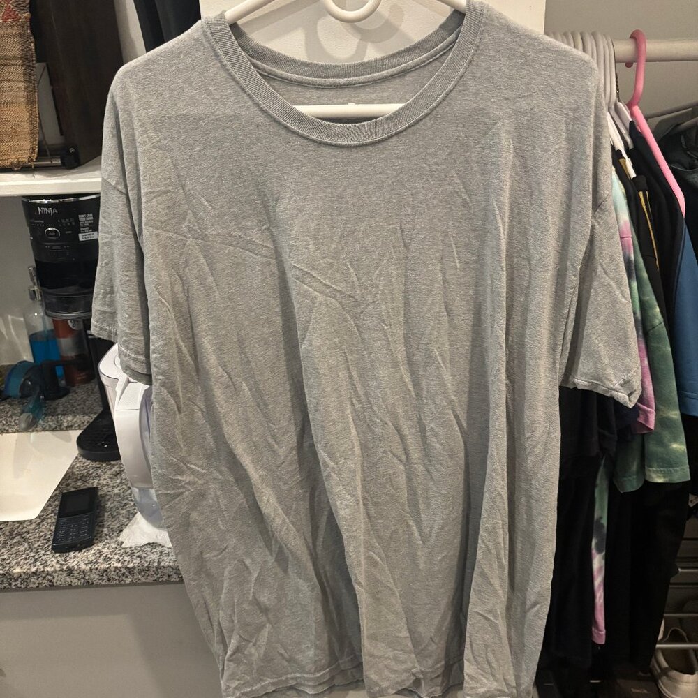 Hanes Plain Gray T-Shirt XL